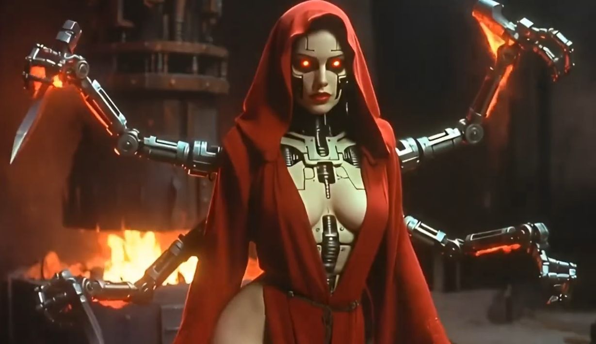 Cult of the Crimson Tech-Priestesses | Adeptus Mechanicus Ritual Vibe Clip | Adeptus Cinematica